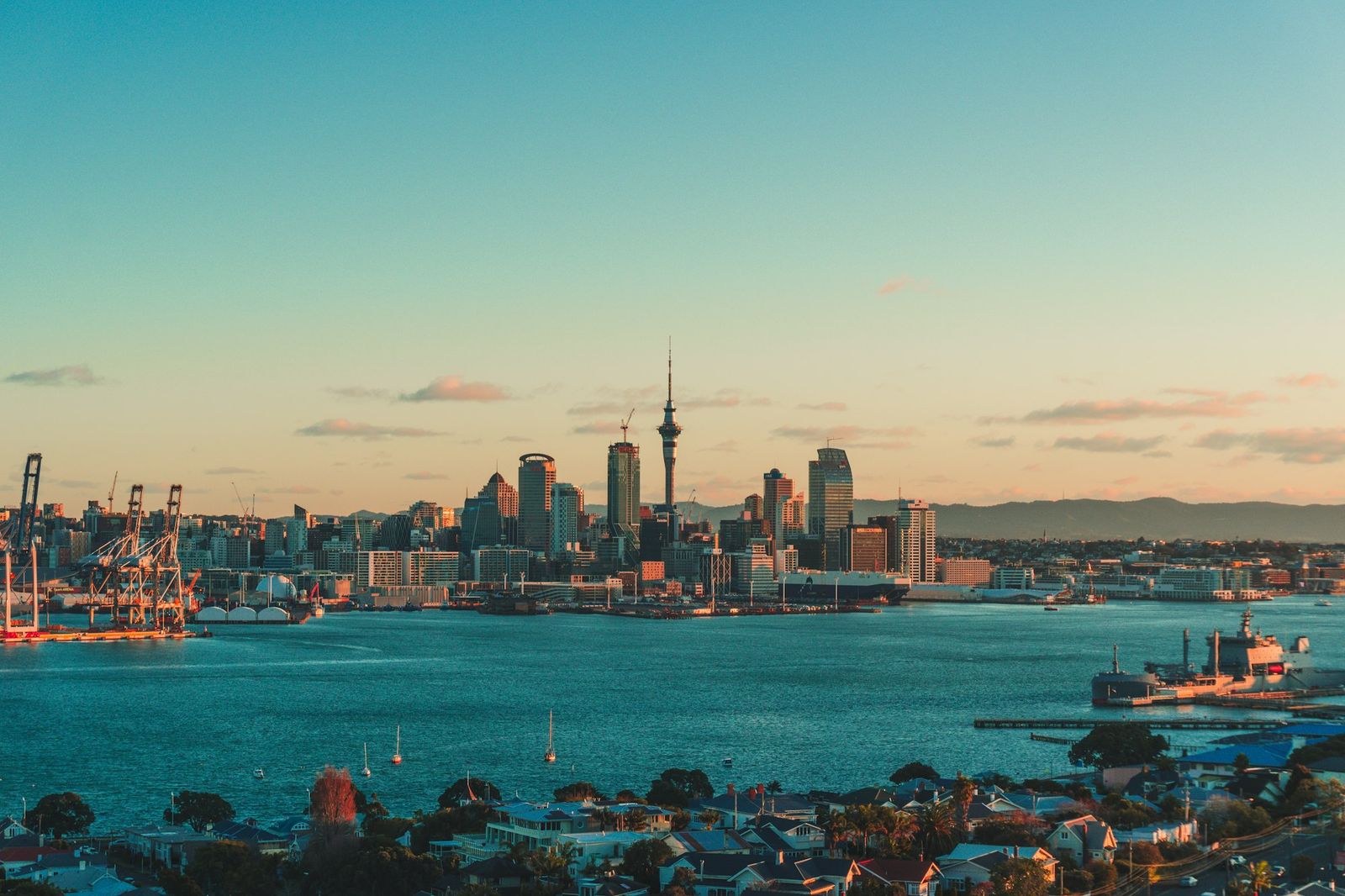Auckland city and harbour, home to many property-owning SME owners